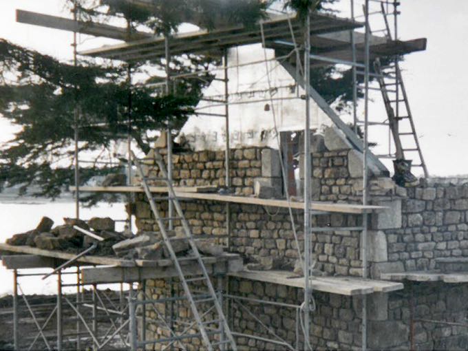 Construction maison habillage pierre